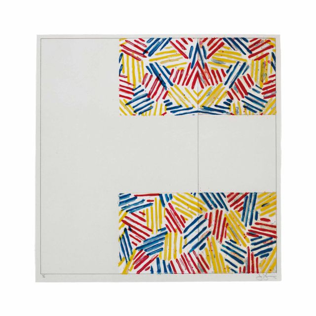 Jasper Johns — №2, из 6 литографий (после "БЕЗ НАЗВАНИЯ 1975")