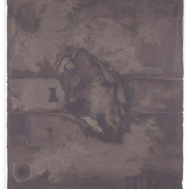 Jasper Johns — Лицо (в черном состоянии)