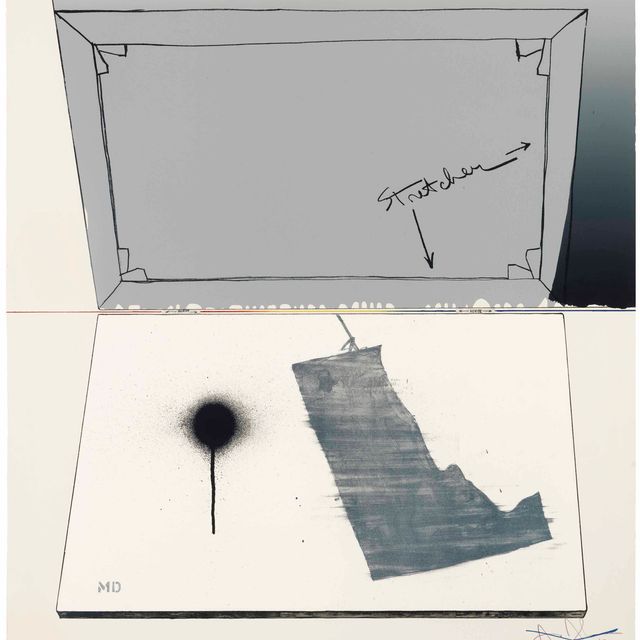 Jasper Johns — Навесное полотно, из фрагмента — в зависимости от того, что
