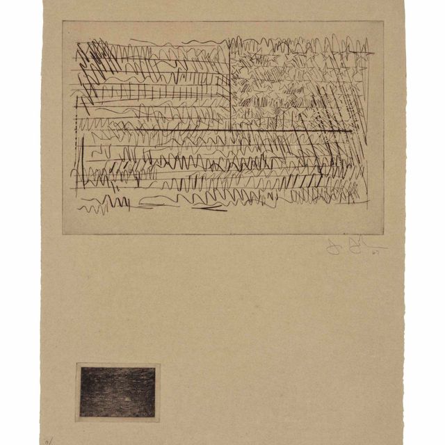 Jasper Johns — 1-я гравюра: одна пластина [Флаг] (см. ULAE 43)