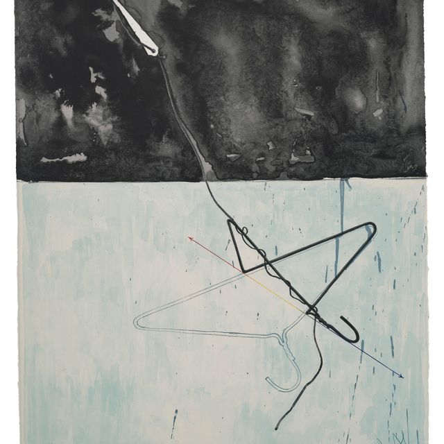 Jasper Johns — Вешалка для одежды и ложка, из фрагмента - в зависимости от того, что