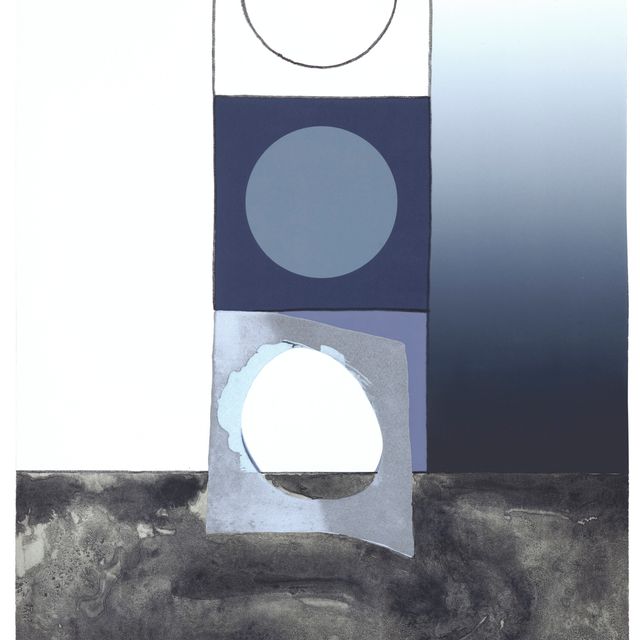 Jasper Johns — Изогнутый трафарет, из фрагмента - в соответствии с тем, что