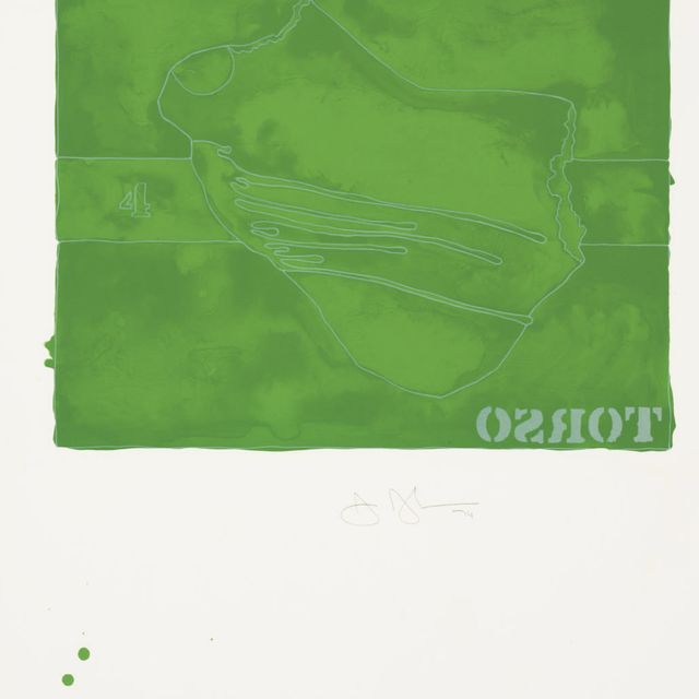 Jasper Johns — Туловище, по слепкам с безымянного (ULAE 138)