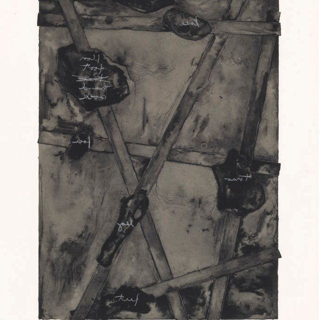 Jasper Johns — Набросок из "Без названия II" (ULAE 131)