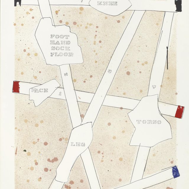 Jasper Johns — Набросок из книги "Без названия I", по слепкам из книги "Без названия" (ULAE 130)