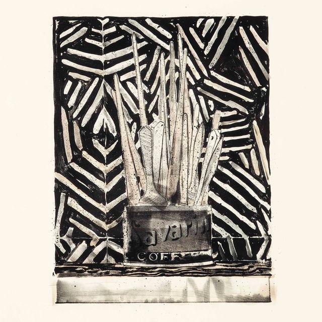 Jasper Johns — Саварин 5 (Труп и зеркало)