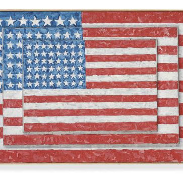 Jasper Johns — Джаспер Джонс ("Три флага"), 1958
