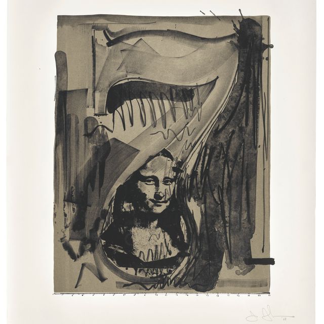 Jasper Johns — Рисунок 7, из серии черных цифр