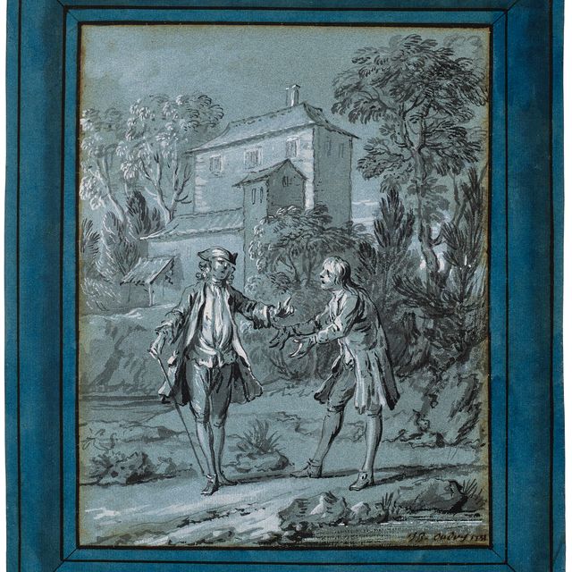 Jean Baptiste Oudry — Неблагодарность и несправедливость людей по отношению к судьбе (Жан де Лафонтен, Избранные басни, книга VII, басня XIV)