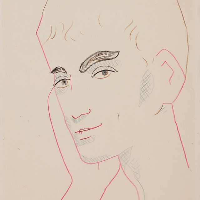 Jean Cocteau — Портрет Ролана Пети (спереди ); Этюд с глазу на глаз ( сзади )