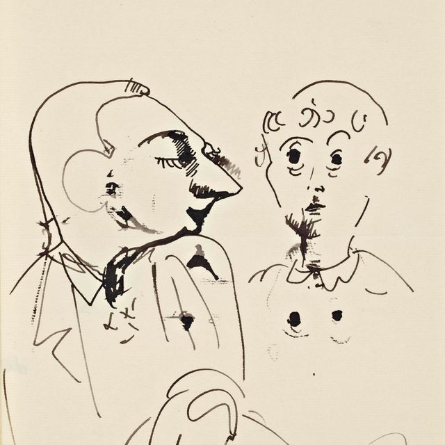 Jean Cocteau — Портрет Жана Гюго и Норы Аурик