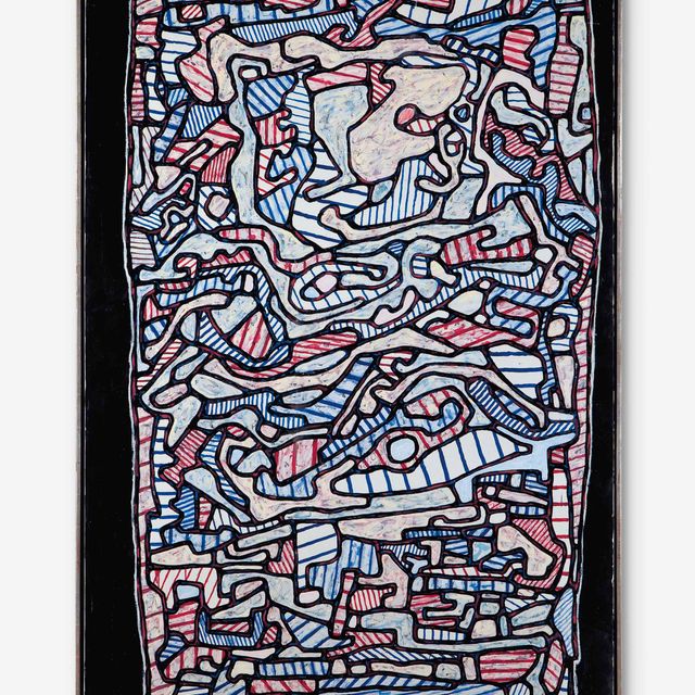 Jean Dubuffet — Le lit I (Кровать, на которой я лежу)
