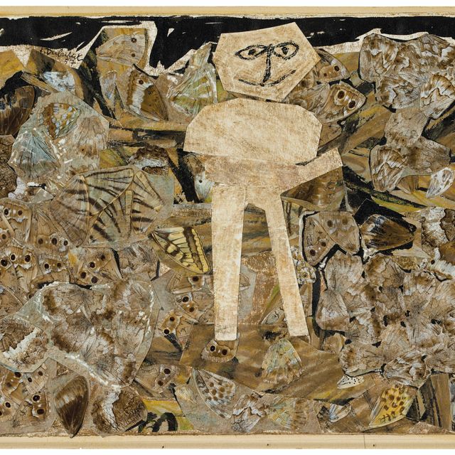 Jean Dubuffet — Персонал, обслуживающий группу темно-серых и кислых людей