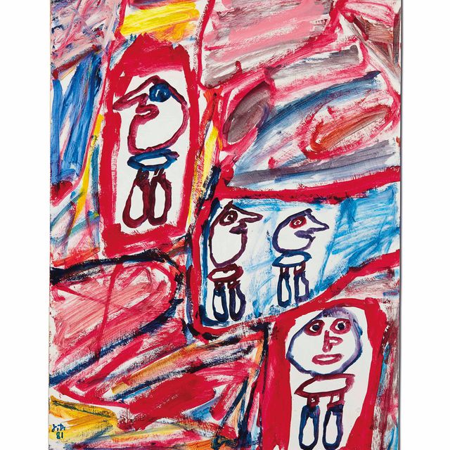Jean Dubuffet — На участке всего 4 человека, E 224