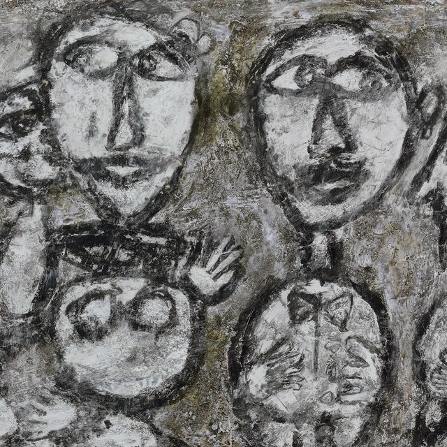 Jean Dubuffet — Мужчина, женщина и двое детей