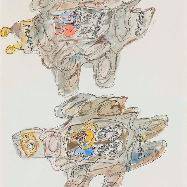 Jean Dubuffet — Два автомобиля (Renault et 78-45-Y)