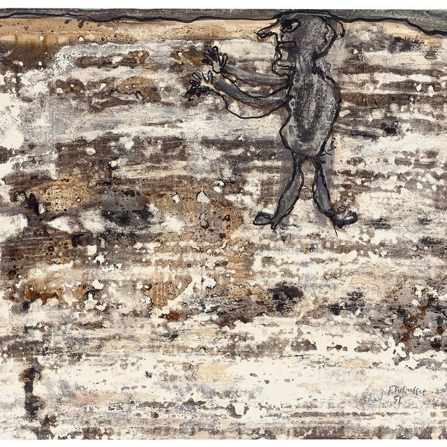 Jean Dubuffet — Гуляющий, 1951 год