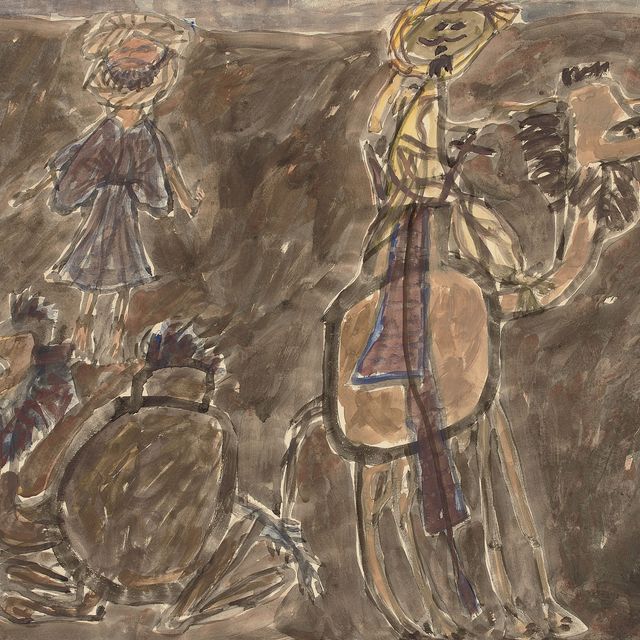 Jean Dubuffet — Без названия ("Дебют Бедуэна", "шамо куше" и "шамелье")