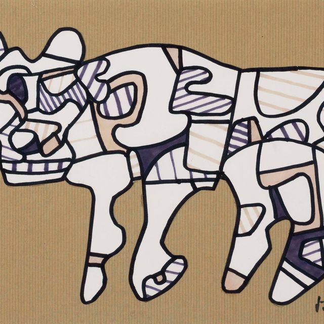 Jean Dubuffet — Чиен (грубый профиль)