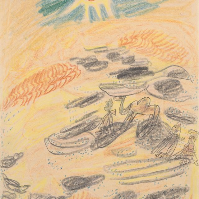Jean Dubuffet — Пустыня в дюнах