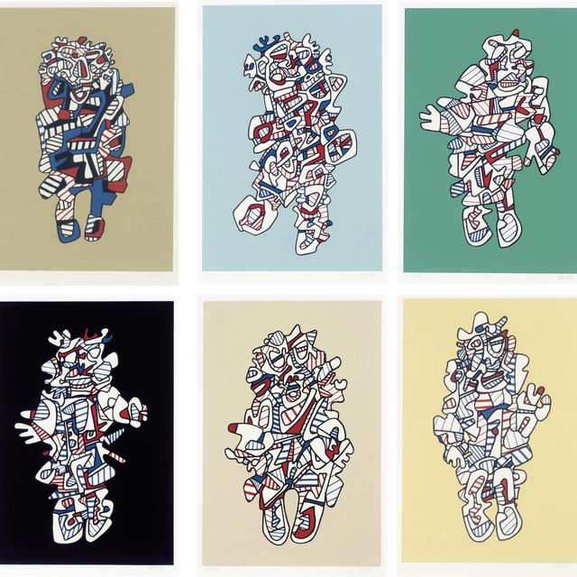 Jean Dubuffet — Краткие изложения, Pace Editions Inc., Нью-Йорк, 1973 (W. 1159-64)