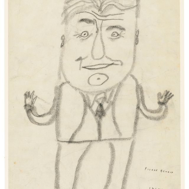 Jean Dubuffet — Портрет Пьера Бенуа (Portrait of Pierre Benoît)