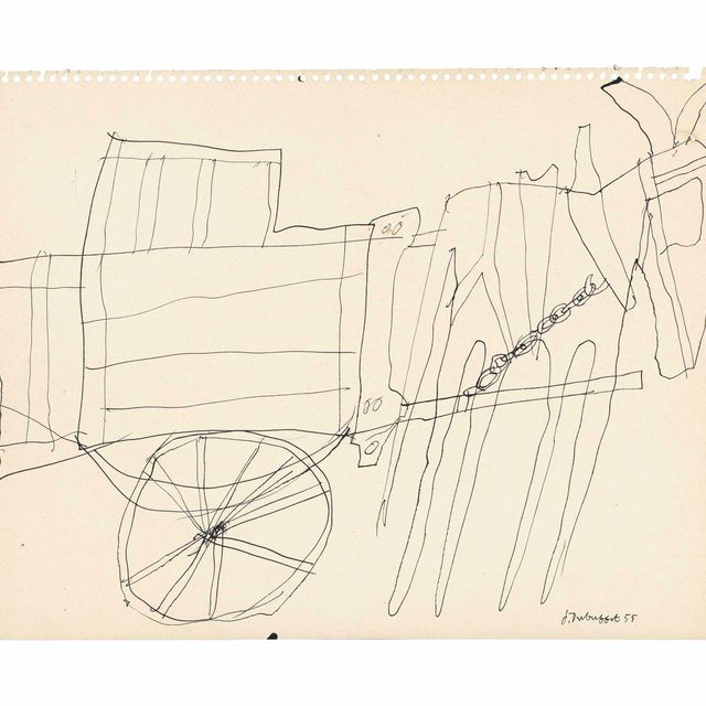 Jean Dubuffet — Ослик и Шаретт (Осла и Шаретт)