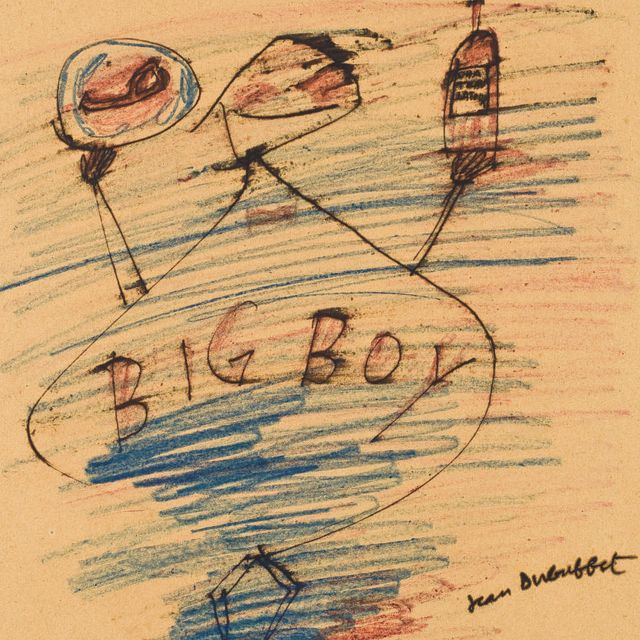 Jean Dubuffet — Большой мальчик (ресторан "Портрет Камиля Рено и его сына")