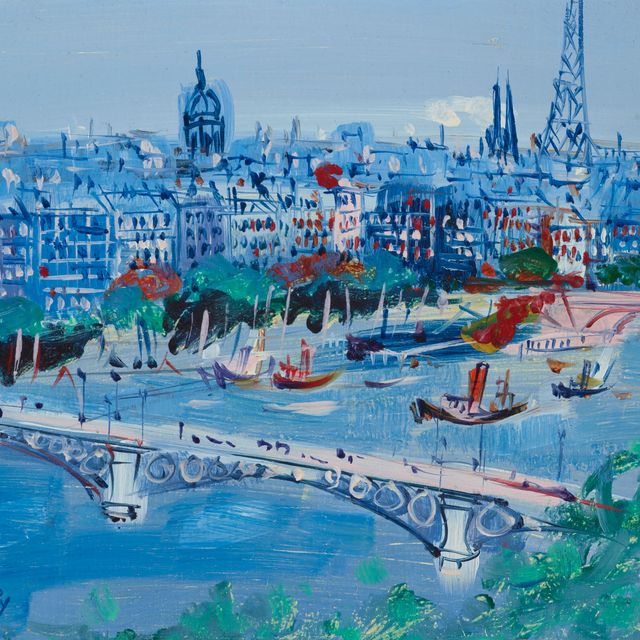 Jean Dufy — Набережная Сены на мосту Карусель