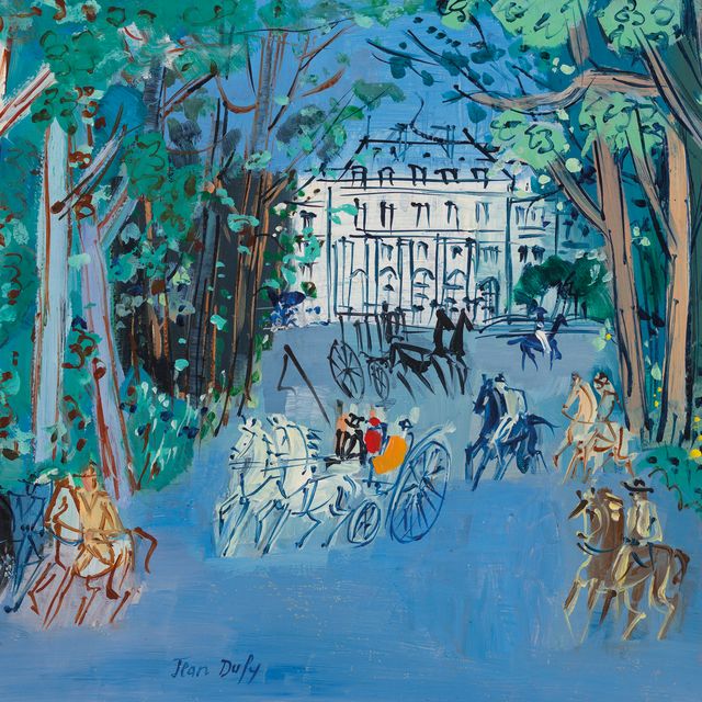 Jean Dufy — Коляски и кавалеры