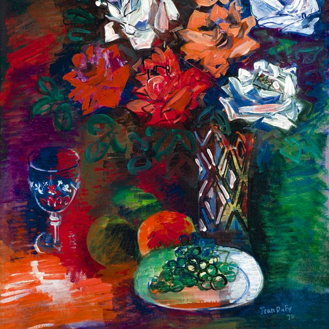 Jean Dufy — Букет из изюма и роз