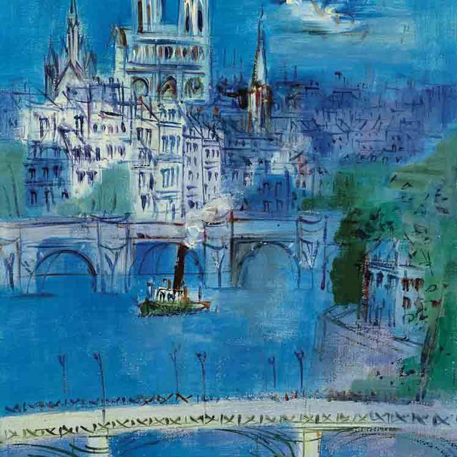 Jean Dufy — Прохожий среди искусств