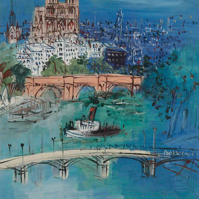 Jean Dufy — Прохожий среди искусств