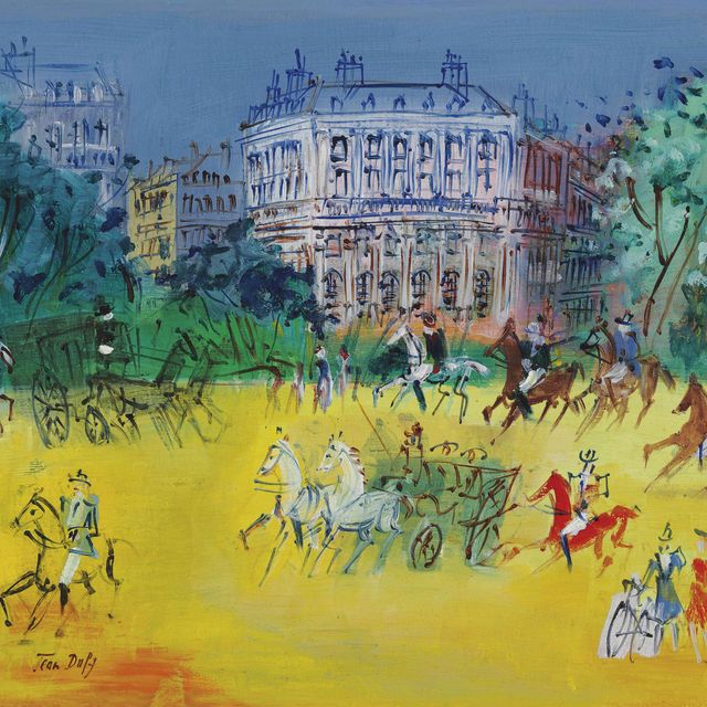 Jean Dufy — Коляски и кавалеры