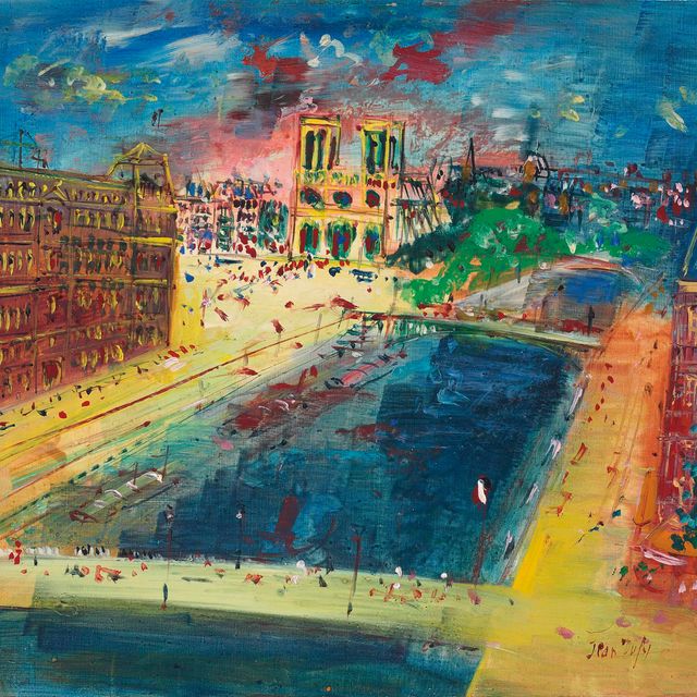 Jean Dufy — Набережная Сены