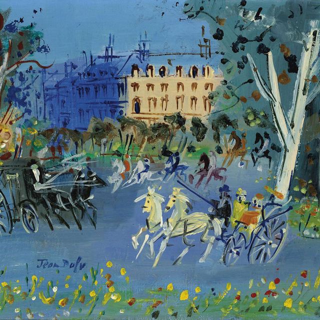 Jean Dufy — Коляски и кавалеры