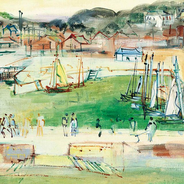 Jean Dufy — Набережная Планшетт в Онфлере