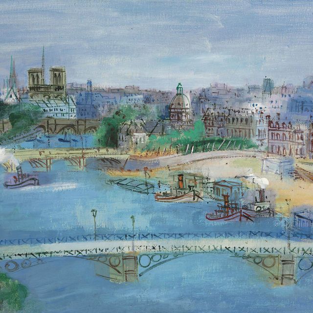 Jean Dufy — Набережная Сены на мосту карусель