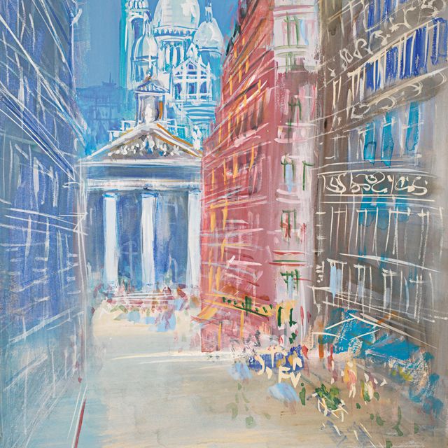 Jean Dufy — Париж, улица Лафитт