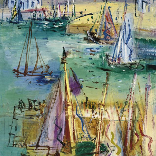 Jean Dufy — Набережная Планшетт в Онфлере