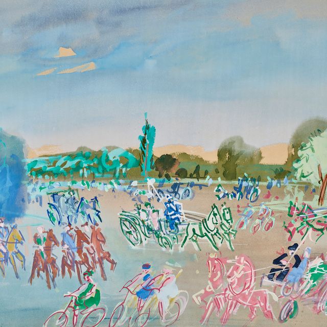 Jean Dufy — Набережная в Булонском лесу