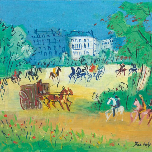 Jean Dufy — Коляски и кавалеры