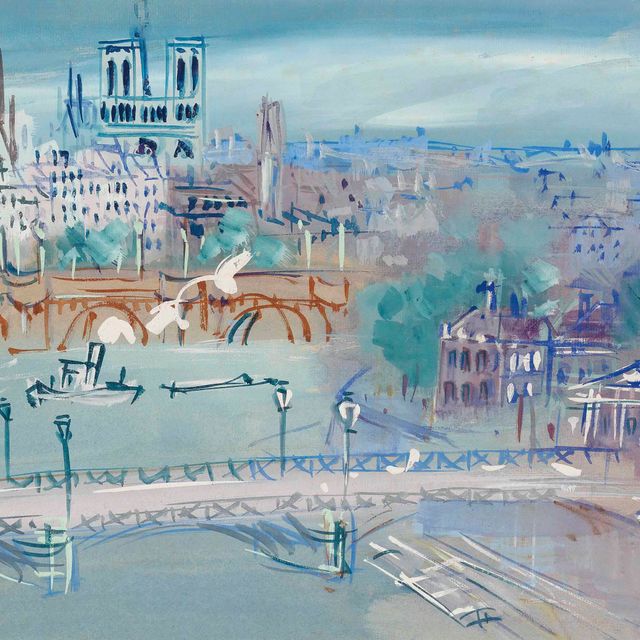 Jean Dufy — Прохожий среди искусств