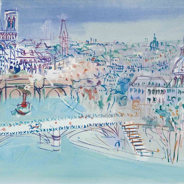 Jean Dufy — Прохожий среди искусств