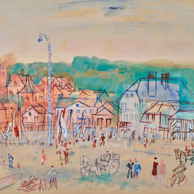 Jean Dufy — Онфлер, ле-Бассен-дю-центр