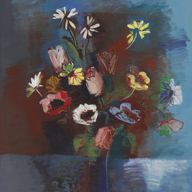 Jean Dufy — Букет из анемонов и магнолий