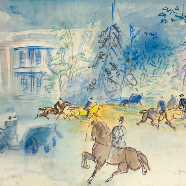 Jean Dufy — Кавалеры Булонского леса