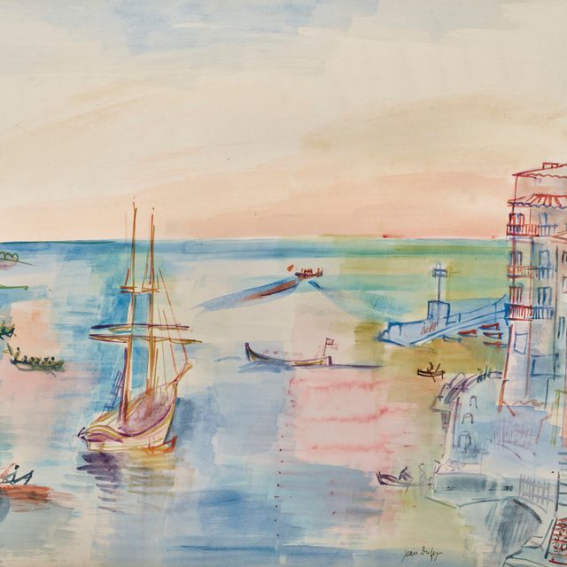 Jean Dufy — Порт-средиземноморье