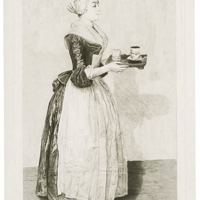 Jean Etienne Liotard — "Шоколадница" (две рабочие пробы)