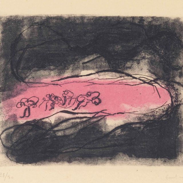 Jean Fautrier — Пейсаж мрачный; Пейсаж желтый и фиолетовый (Мейсон, 67; 68)